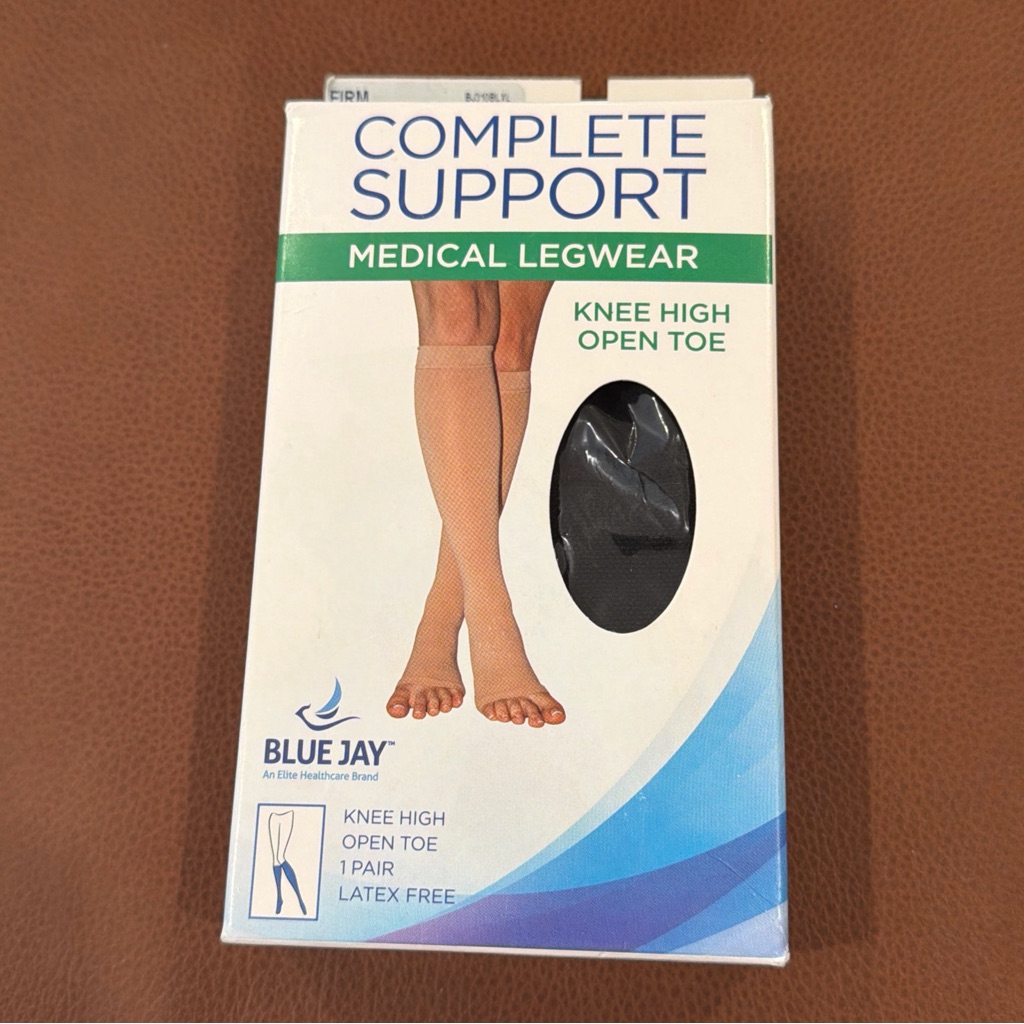 Blue Jay 2030 Mmhg Knee High Closed Toe Compression Stockings Black Xl Blue Jay 2030 Mmhg Knee High Closed Toe Compression Stockings Black Xl